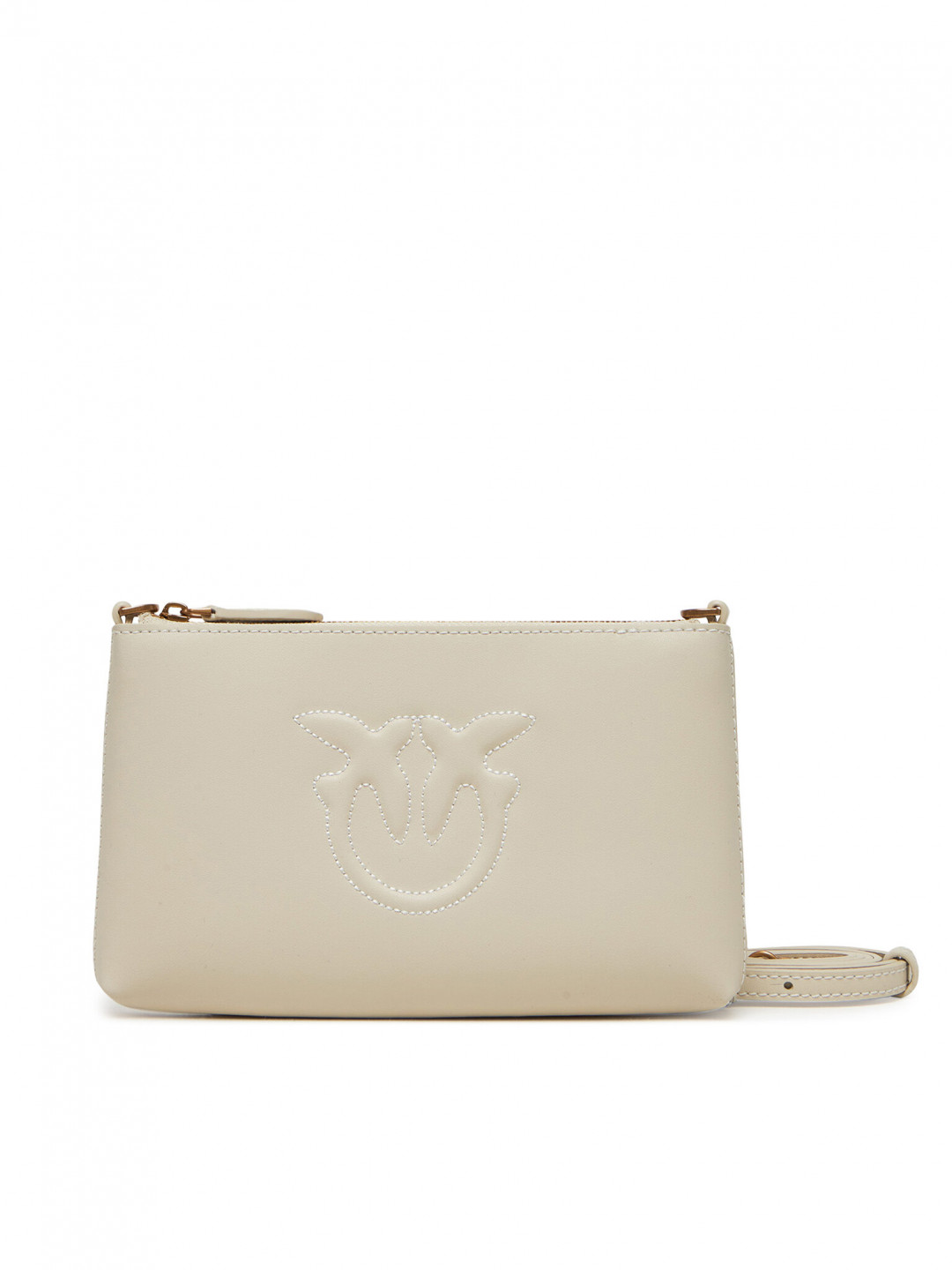 PINKO Kabelka Flat Horizontal Mini PE 25 PCPL 104277 A2AN Bílá